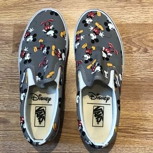 Mickey Mouse Disney Vans - Grey 10.5 / 9